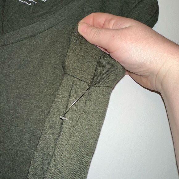 Torrid Solid Olive Green Classic Fit Basic Short Sleeve Tee Womens Medium (00) N - Picture 4 of 9